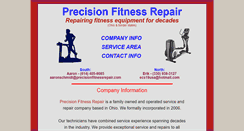 Desktop Screenshot of precisionfitnessrepair.com